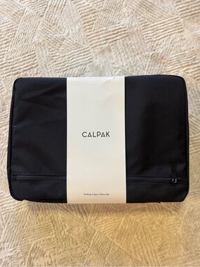 NIB CALPAK 5-Piece Packing Cube Set in Black Suitcase Travel Organizers